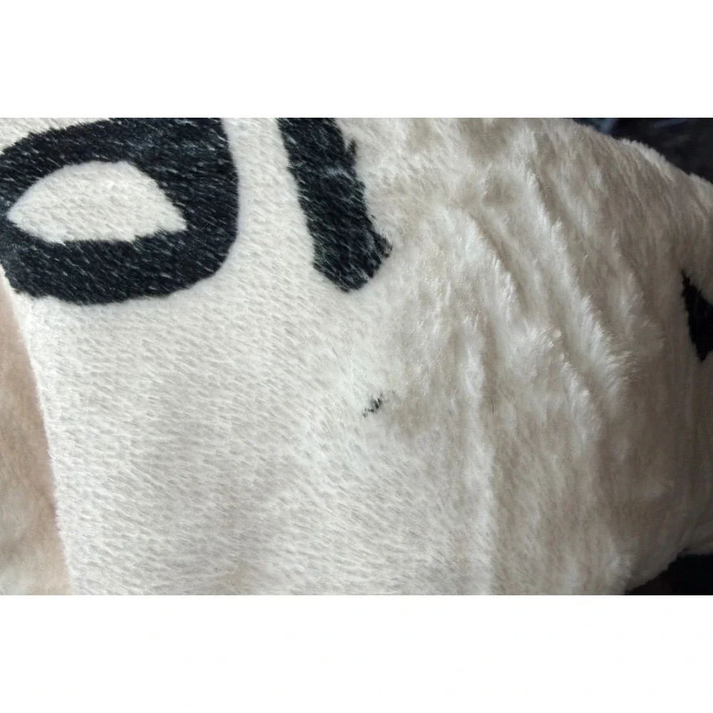 Dear Sister Airmail Letter Fleece Throw Blanket White‎ Red Blue 50x60 Gift Throw